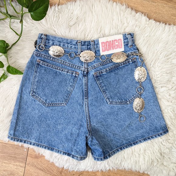 BONGO Pants - Vintage 90's high-waisted bongo denim shorts